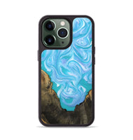 iPhone 13 Pro Wood Phone Case - Nell (Blue, 808497)