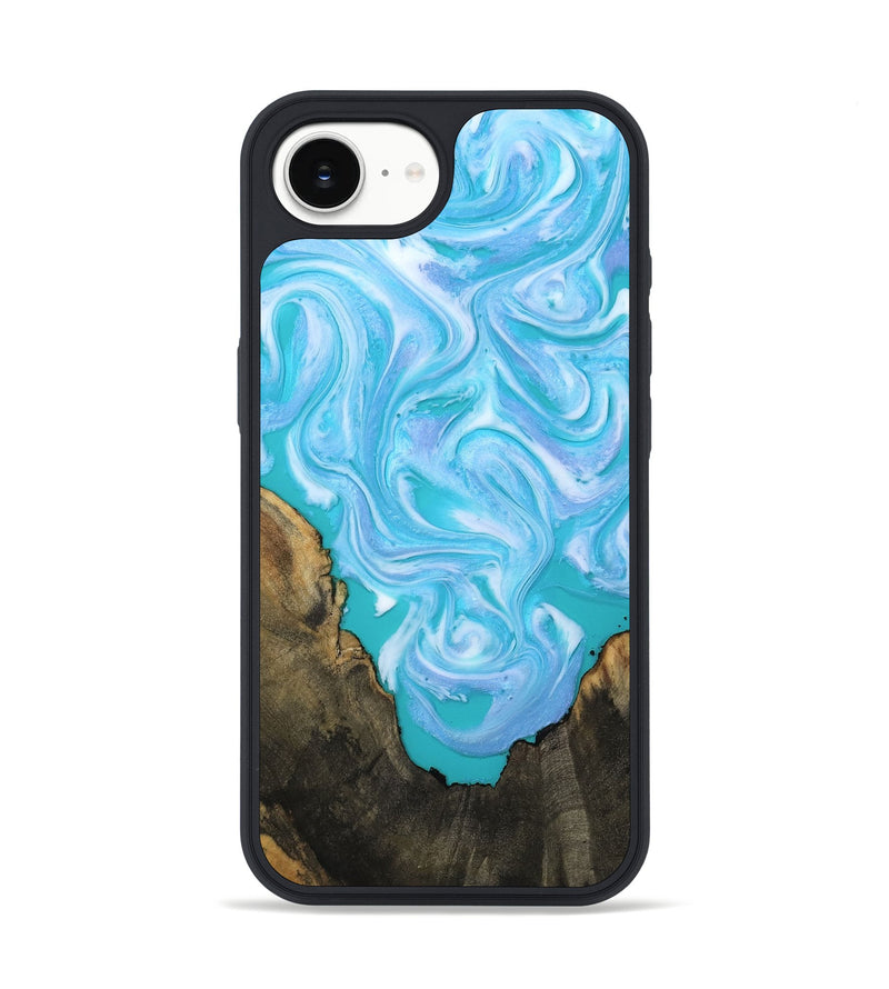 iPhone 16e Wood Phone Case - Nell (Blue, 808497)