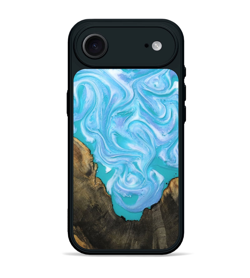 iPhone 17 Air Wood Phone Case - Nell (Blue, 808497)