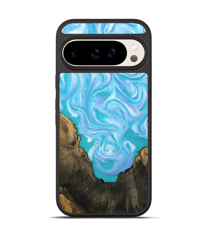 Pixel 10 Wood Phone Case - Nell (Blue, 808497)