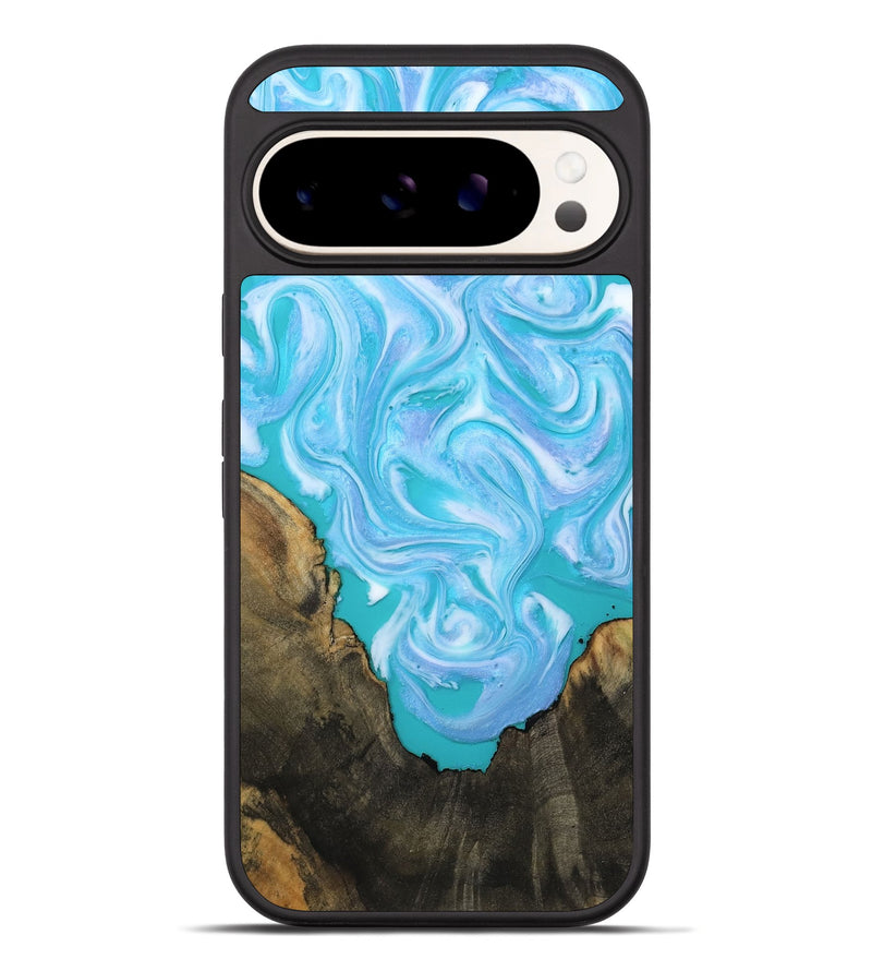 Pixel 10 Pro XL Wood Phone Case - Nell (Blue, 808497)