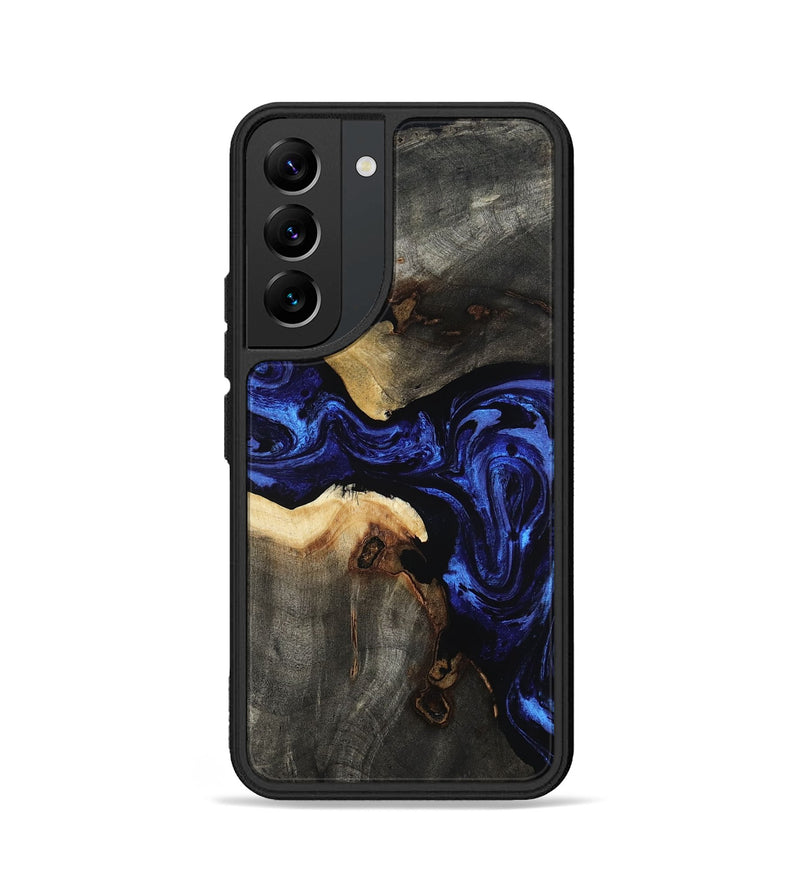 Galaxy S22 Wood Phone Case - Evander (Blue, 808498)