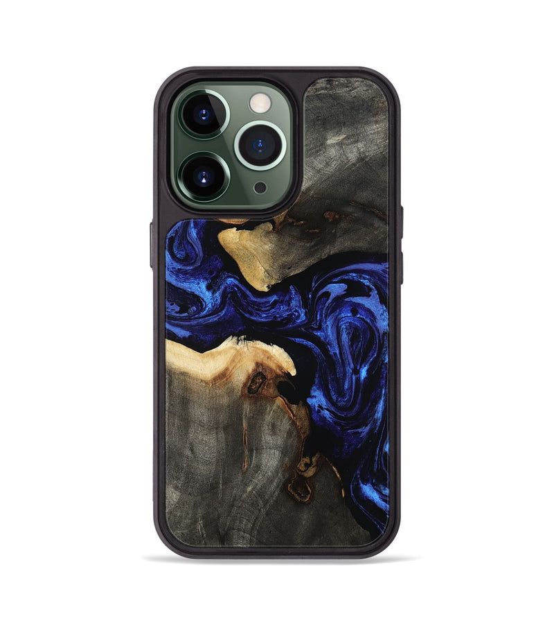 iPhone 13 Pro Wood Phone Case - Evander (Blue, 808498)