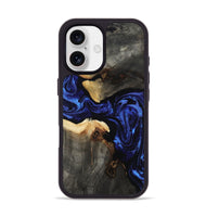 iPhone 17 Wood Phone Case - Evander (Blue, 808498)