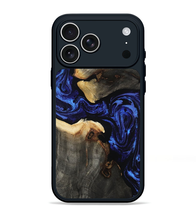 iPhone 17 Pro Max Wood Phone Case - Evander (Blue, 808498)