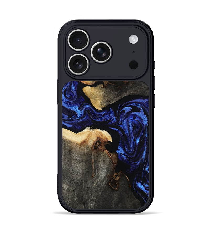 iPhone 17 Pro Wood Phone Case - Evander (Blue, 808498)