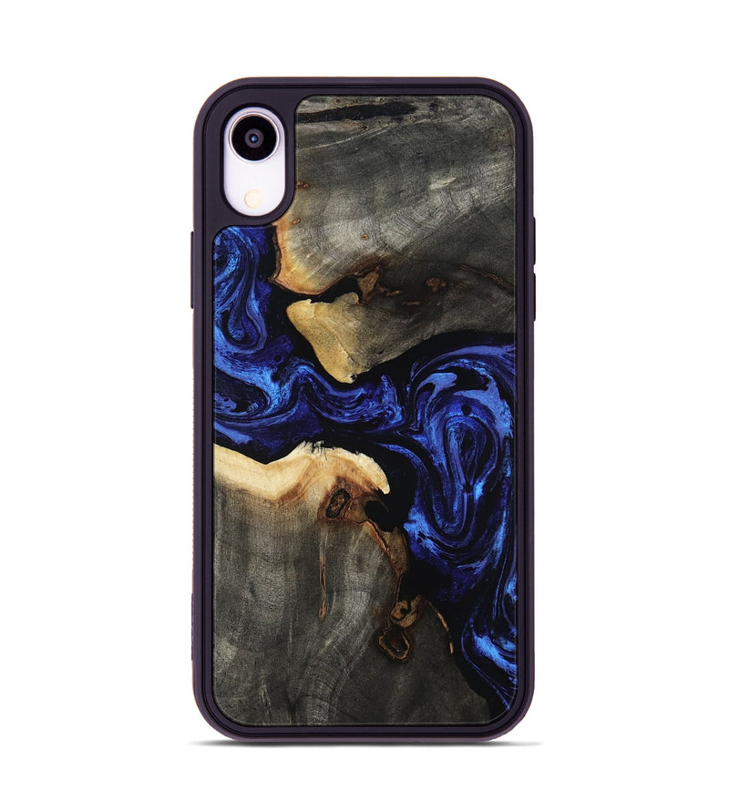 iPhone Xr Wood Phone Case - Evander (Blue, 808498)