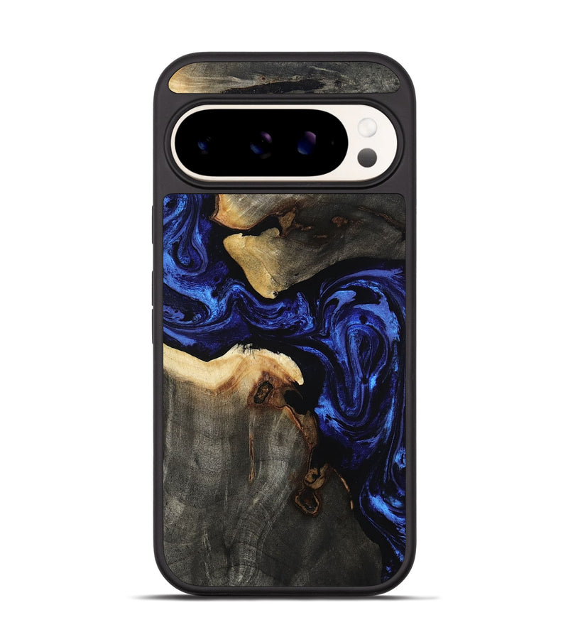 Pixel 9 Pro Wood Phone Case - Evander (Blue, 808498)