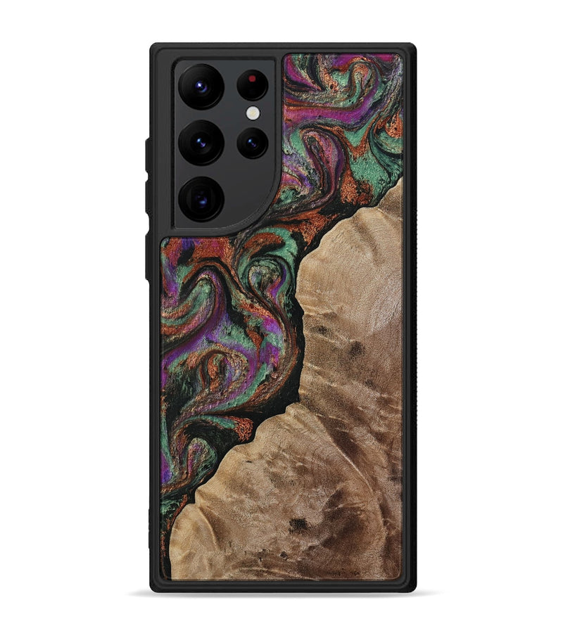 Galaxy S22 Ultra Wood Phone Case - Arminta (Green, 808501)