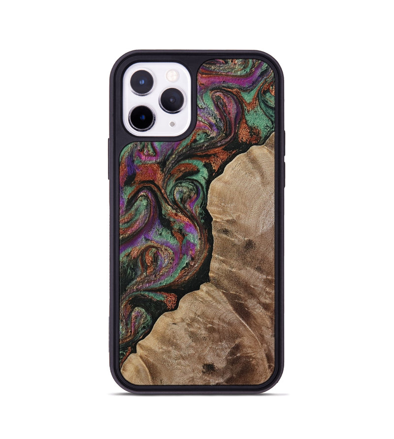iPhone 11 Pro Wood Phone Case - Arminta (Green, 808501)