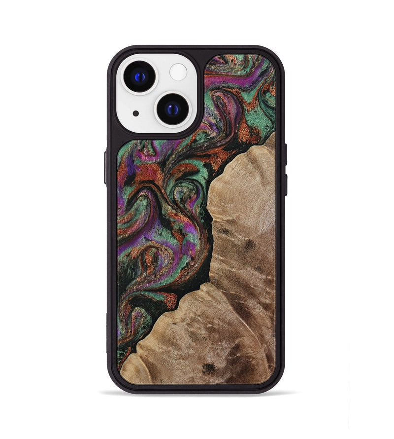 iPhone 13 Wood Phone Case - Arminta (Green, 808501)