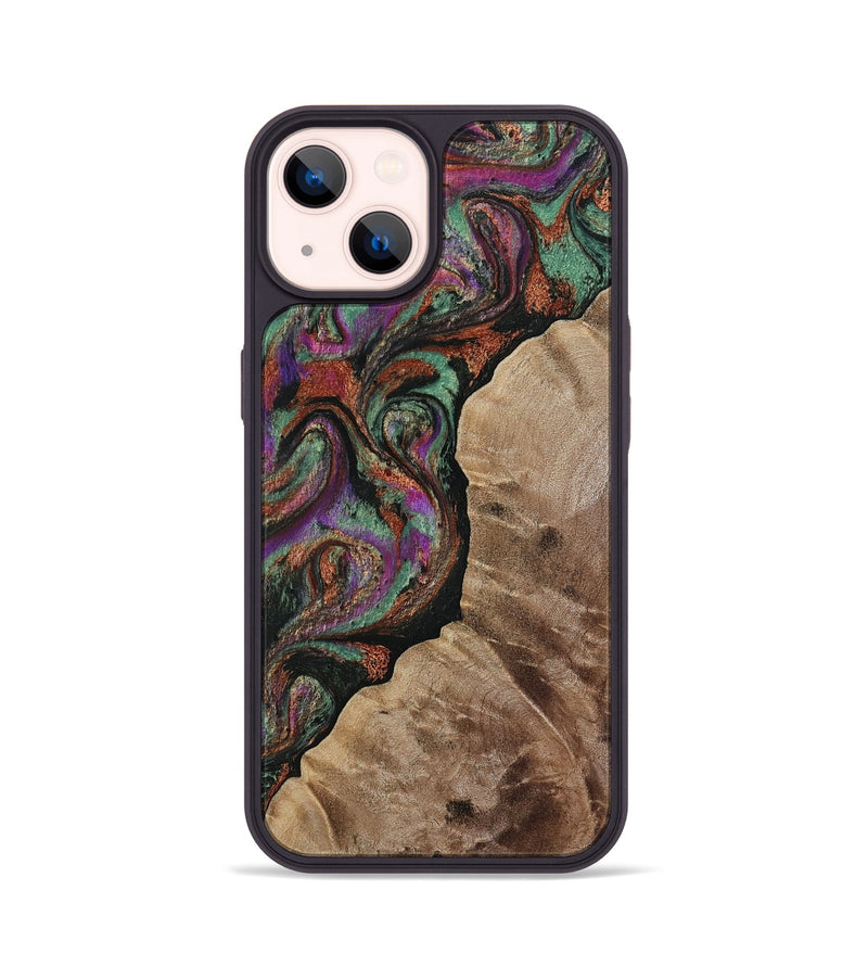 iPhone 14 Wood Phone Case - Arminta (Green, 808501)