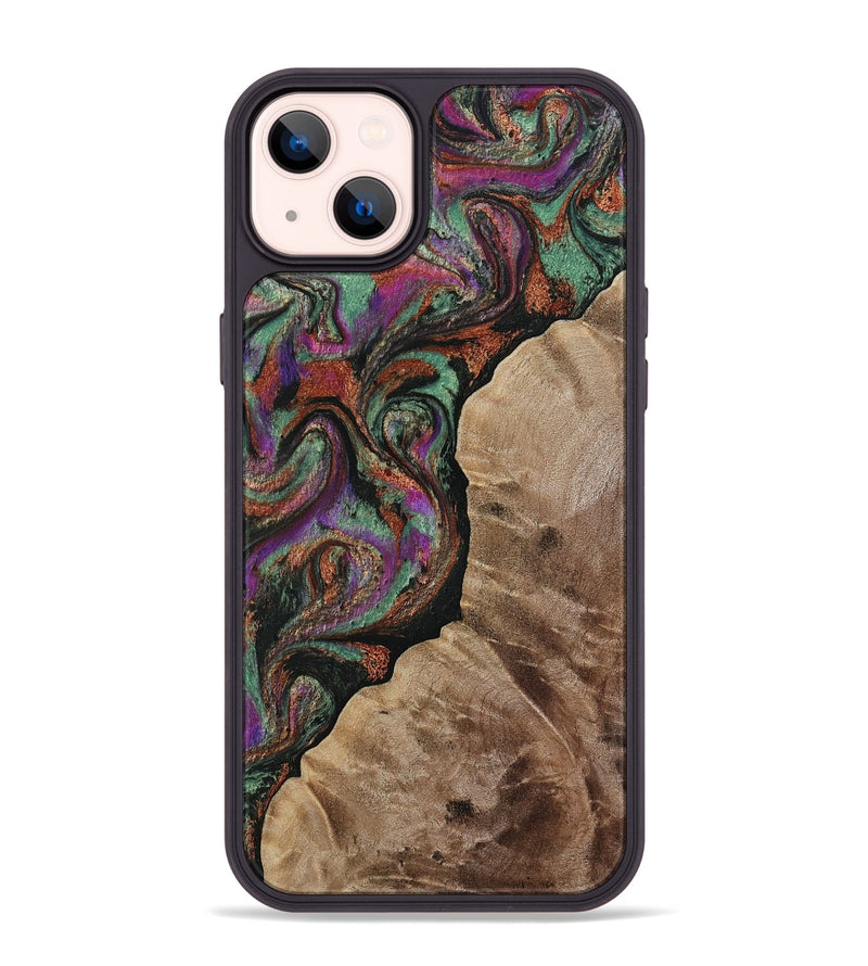 iPhone 14 Plus Wood Phone Case - Arminta (Green, 808501)