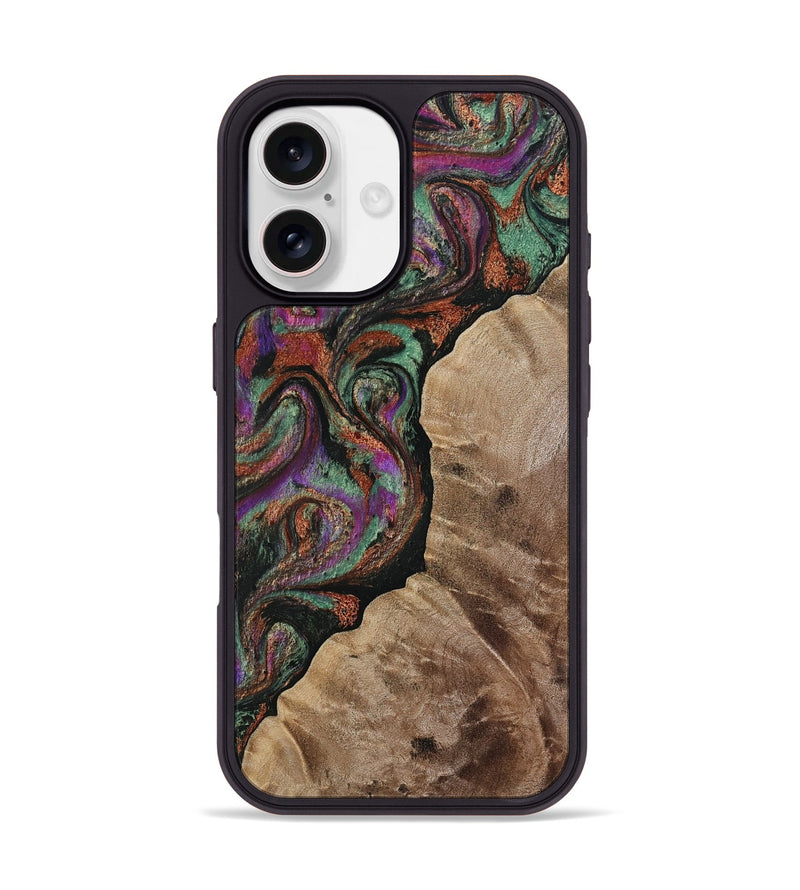 iPhone 17 Wood Phone Case - Arminta (Green, 808501)