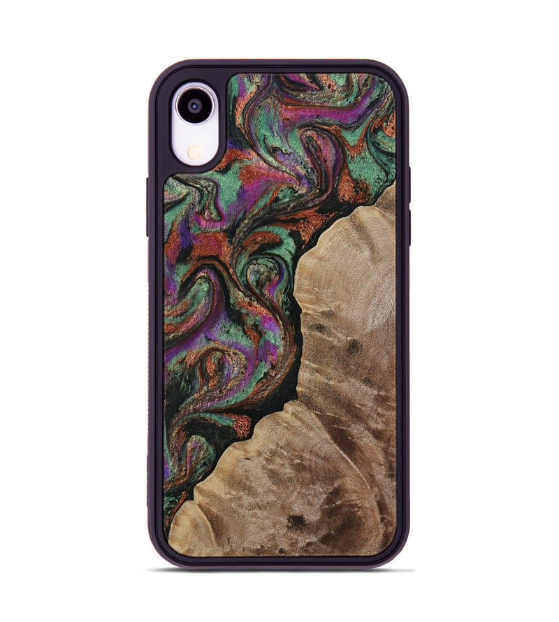 iPhone Xr Wood Phone Case - Arminta (Green, 808501)