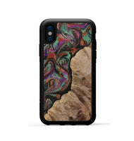 iPhone Xs Wood Phone Case - Arminta (Green, 808501)