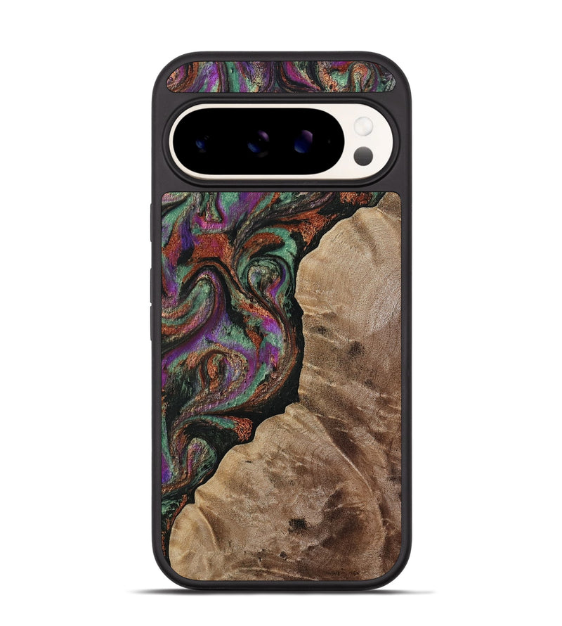 Pixel 9 Wood Phone Case - Arminta (Green, 808501)