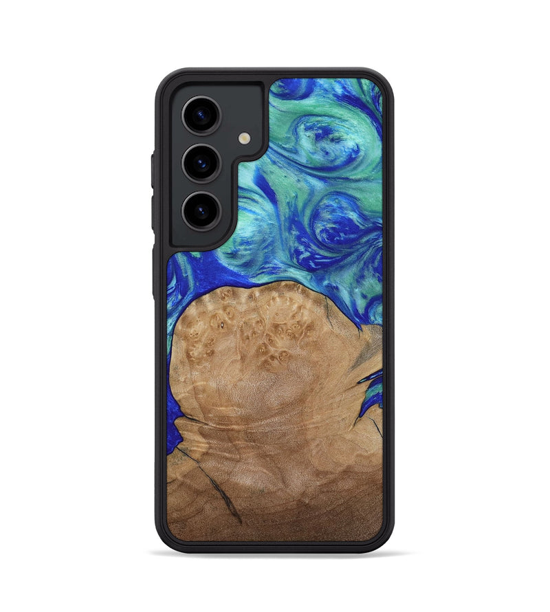 Galaxy S24 Wood Phone Case - Mettie (Blue, 808502)