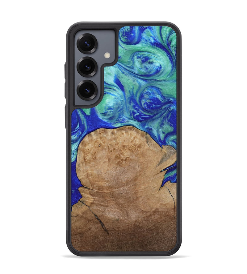 Galaxy S25 Plus Wood Phone Case - Mettie (Blue, 808502)