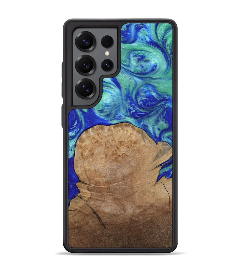 Galaxy S25 Ultra Wood Phone Case - Mettie (Blue, 808502)