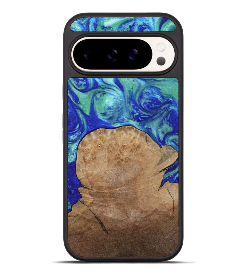 Pixel 9 Pro XL Wood Phone Case - Mettie (Blue, 808502)