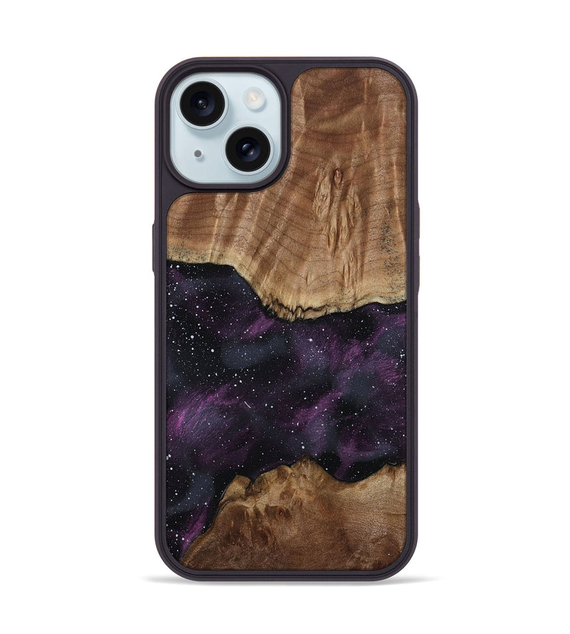 iPhone 15 Wood Phone Case - Ronald (Cosmos, 808506)