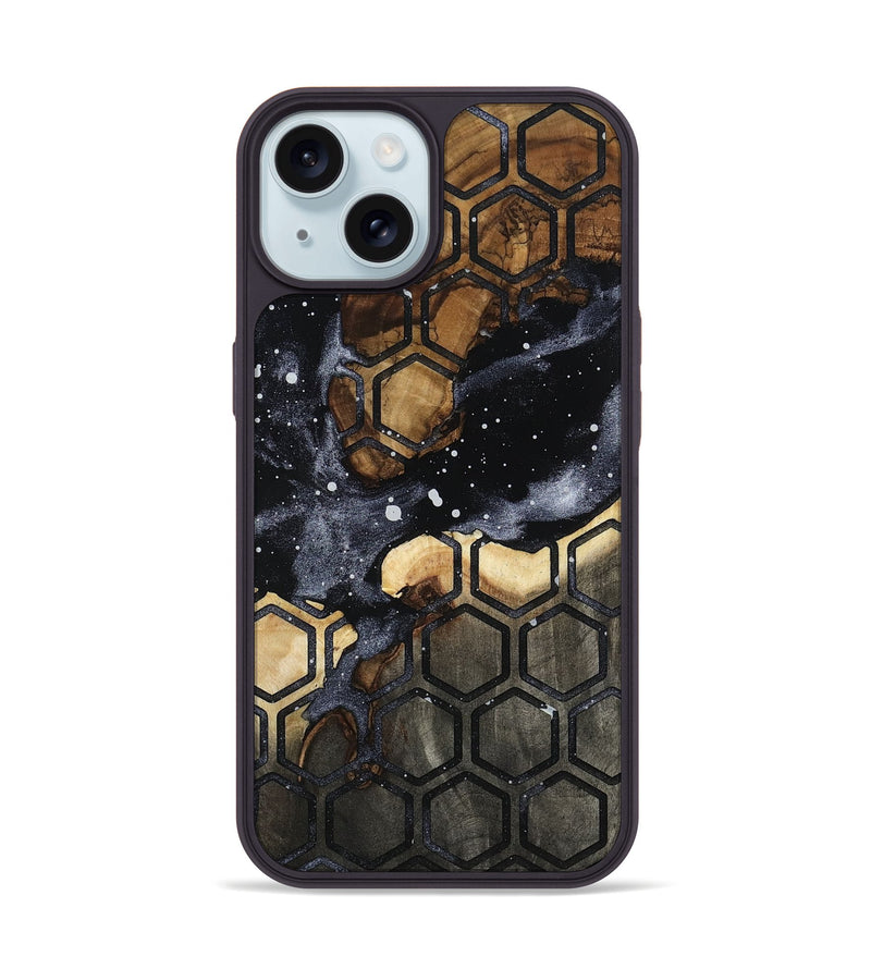 iPhone 15 Wood Phone Case - Viola (Cosmos, 808531)