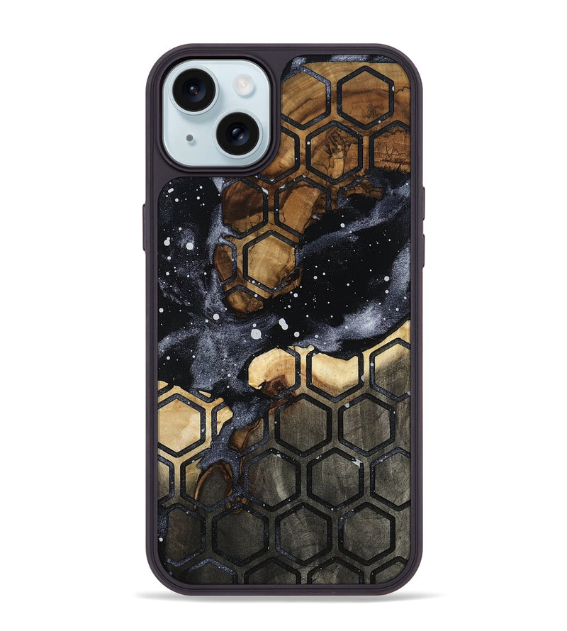 iPhone 15 Plus Wood Phone Case - Viola (Cosmos, 808531)