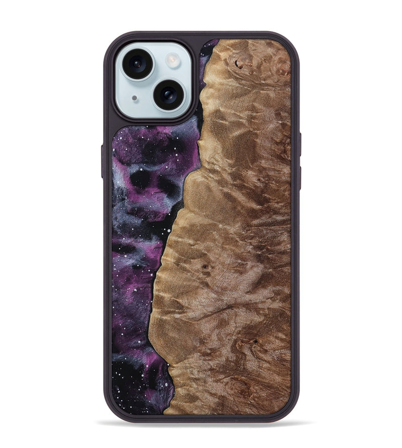 iPhone 15 Plus Wood Phone Case - Saanvi (Cosmos, 808538)