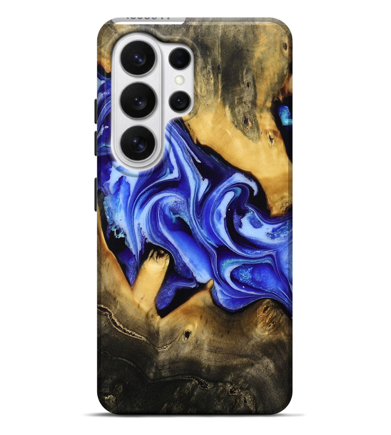 Galaxy S26 Ultra Wood Live Edge Phone Case - Obie (Blue, 808541)