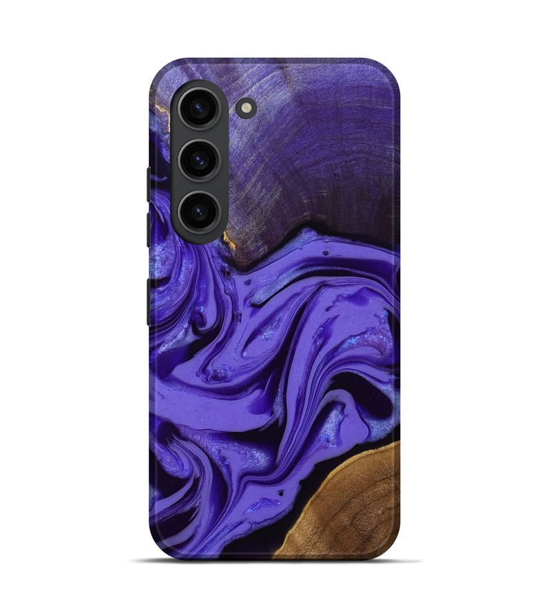 Galaxy S23 Wood Live Edge Phone Case - Liana (Purple, 808542)