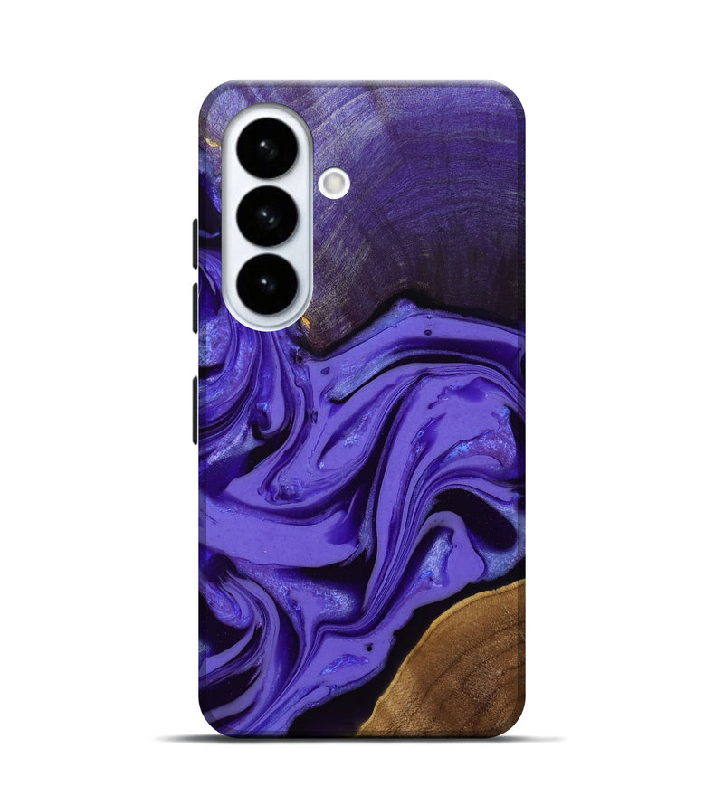 Galaxy S26 Wood Live Edge Phone Case - Liana (Purple, 808542)
