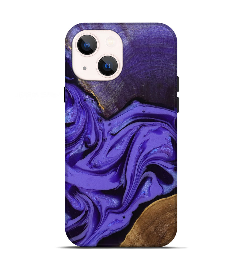 iPhone 13 Wood Live Edge Phone Case - Liana (Purple, 808542)