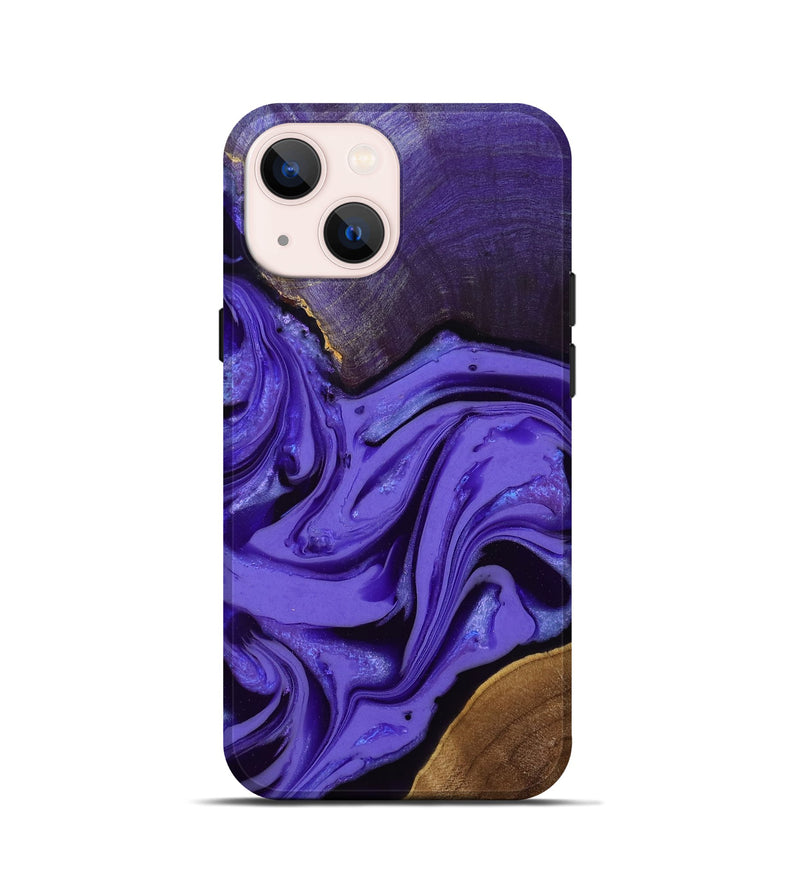 iPhone 13 mini Wood Live Edge Phone Case - Liana (Purple, 808542)