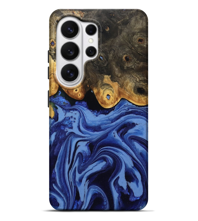 Galaxy S26 Ultra Wood Live Edge Phone Case - Belle (Blue, 808545)