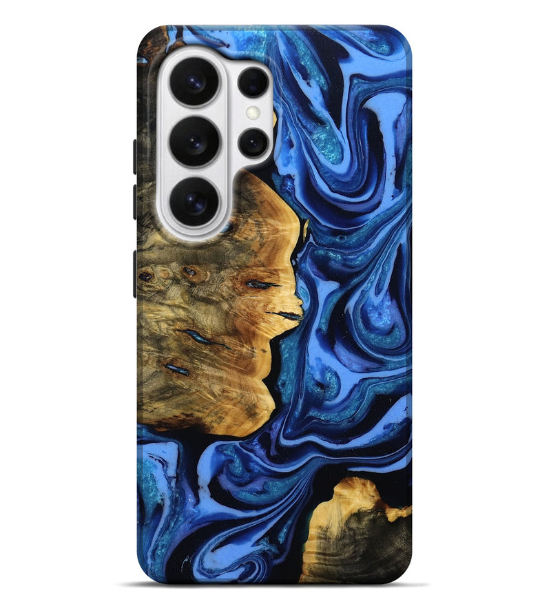 Galaxy S26 Ultra Wood Live Edge Phone Case - Wilbert (Blue, 808548)