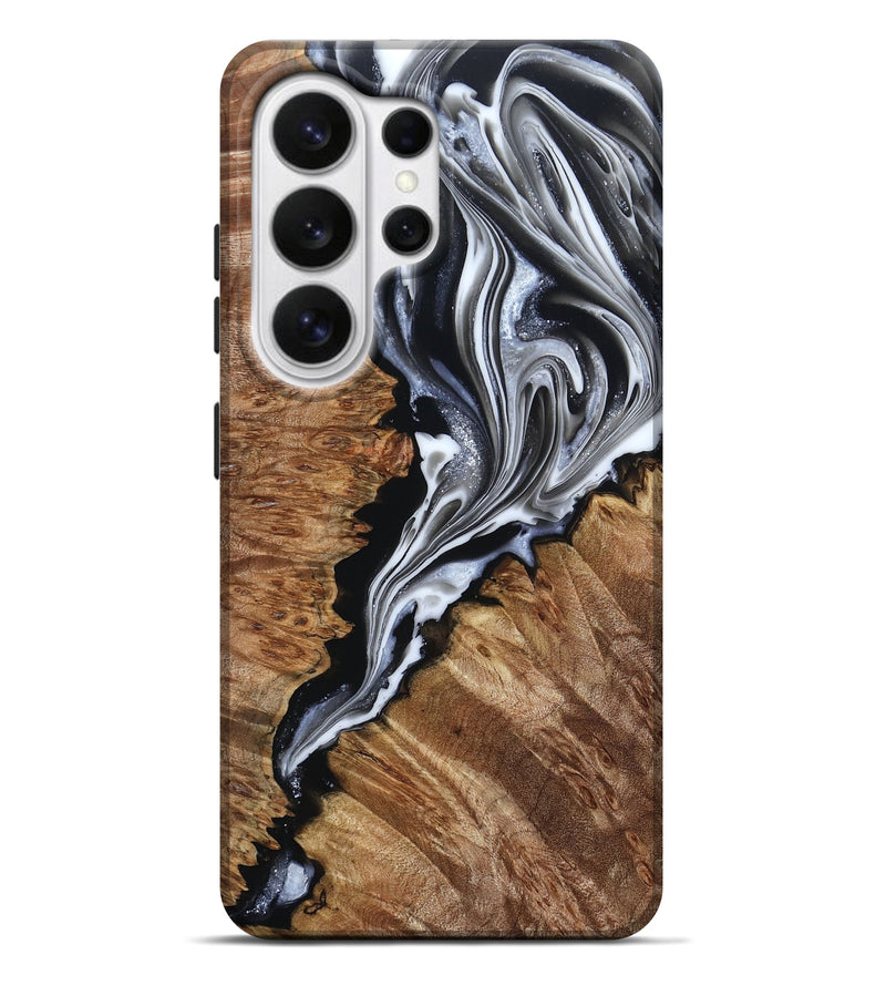 Galaxy S26 Ultra Wood Live Edge Phone Case - Daisha (Black & White, 808551)