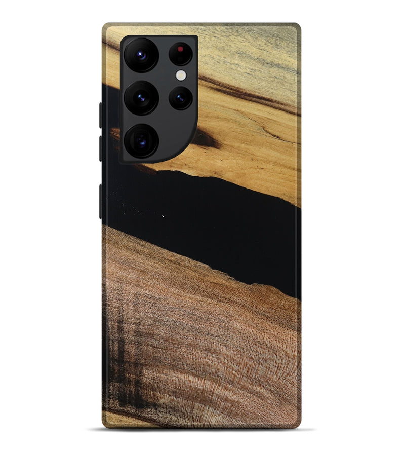 Galaxy S22 Ultra Wood Live Edge Phone Case - Brent (Wood Burl, 808557)
