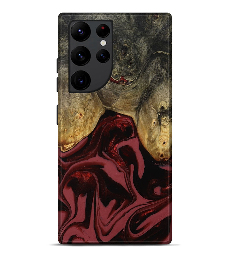 Galaxy S22 Ultra Wood Live Edge Phone Case - Dalton (Red, 808561)