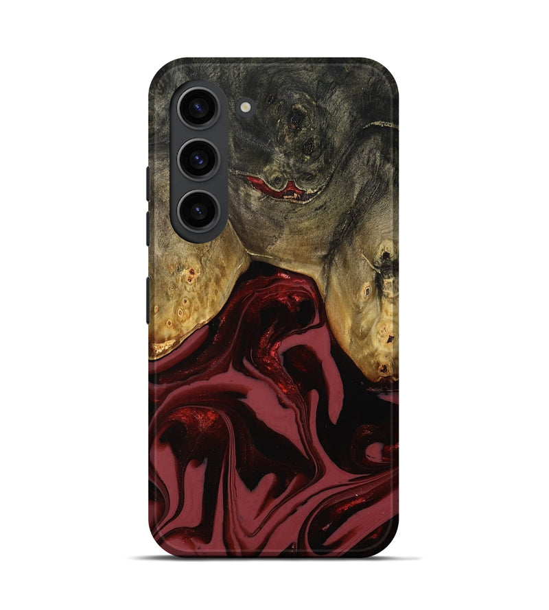 Galaxy S23 Wood Live Edge Phone Case - Dalton (Red, 808561)