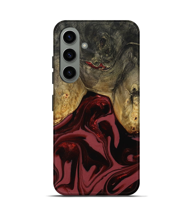 Galaxy S24 Wood Live Edge Phone Case - Dalton (Red, 808561)
