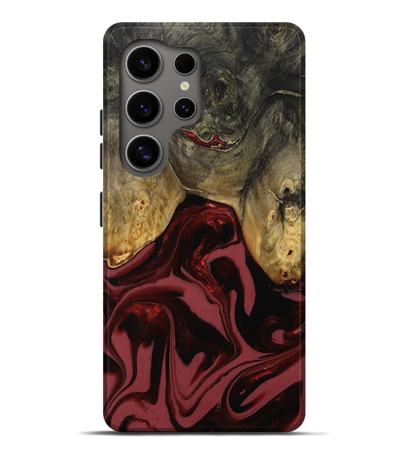Galaxy S25 Ultra Wood Live Edge Phone Case - Dalton (Red, 808561)