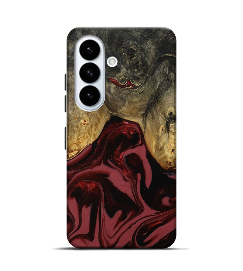 Galaxy S26 Wood Live Edge Phone Case - Dalton (Red, 808561)