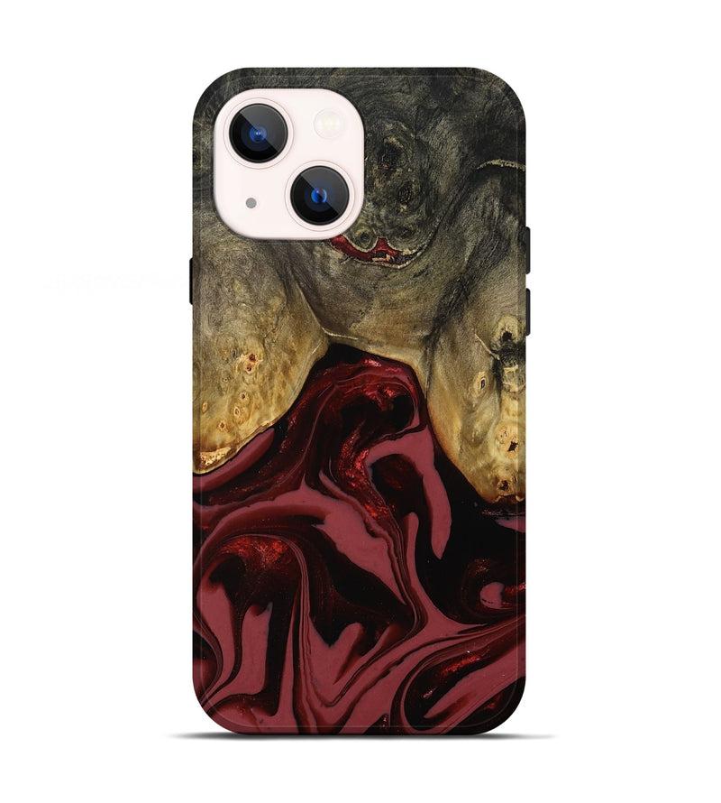 iPhone 13 Wood Live Edge Phone Case - Dalton (Red, 808561)