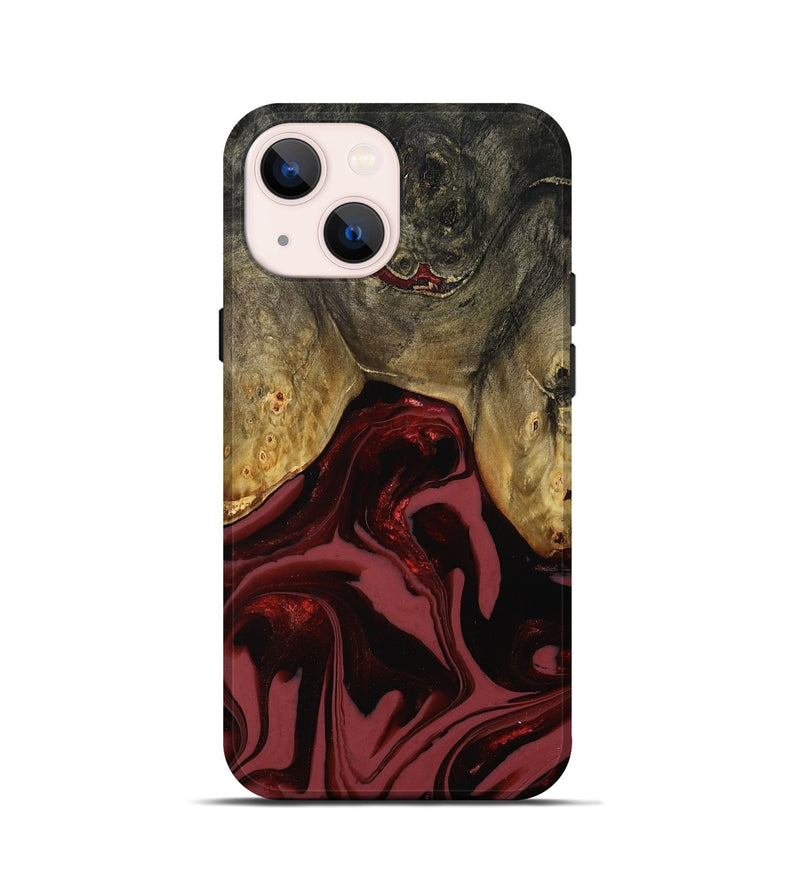 iPhone 13 mini Wood Live Edge Phone Case - Dalton (Red, 808561)