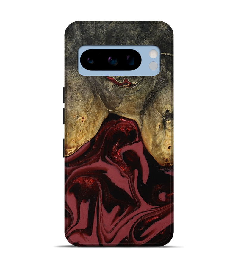 Pixel 8 Pro Wood Live Edge Phone Case - Dalton (Red, 808561)