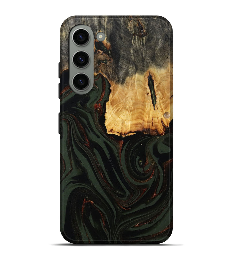 Galaxy S23 Plus Wood Live Edge Phone Case - Axton (Green, 808565)