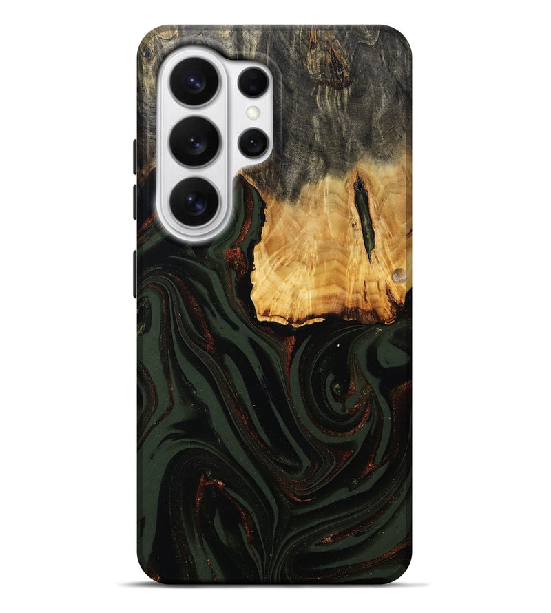 Galaxy S26 Ultra Wood Live Edge Phone Case - Axton (Green, 808565)