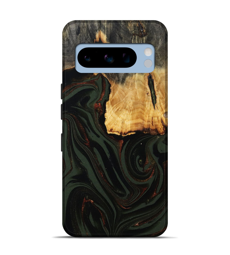 Pixel 8 Pro Wood Live Edge Phone Case - Axton (Green, 808565)