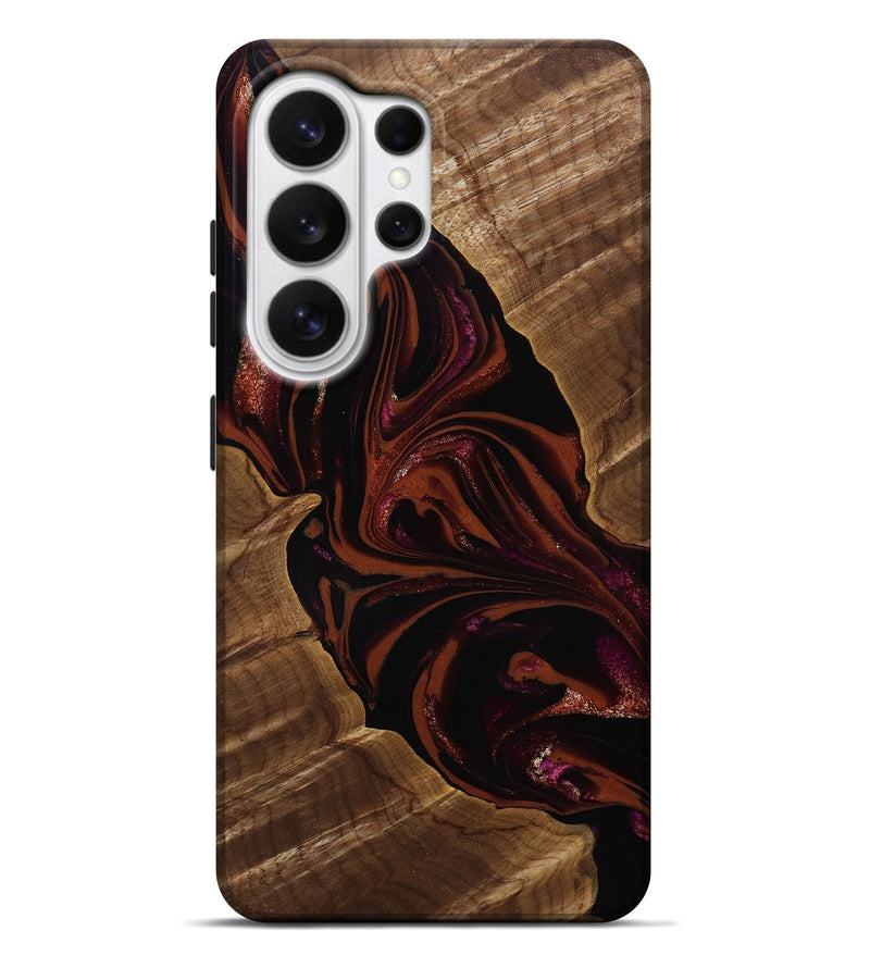 Galaxy S26 Ultra Wood Live Edge Phone Case - Jett (Red, 808566)